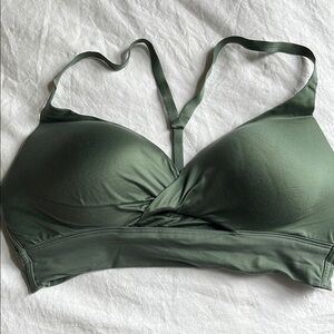 Victoria's Secret Green Wireless Bra with Adjustable Straps